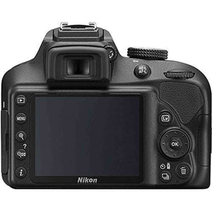 Nikon D3400 Digital SLR Camera & 18-55mm VR DX AF-P Zoom Lens Black - Renewed - Reconditioned Nikon