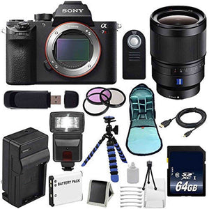 Sony Alpha a7R II Mirrorless Digital Camera International Model + Sony Distagon T FE 35mm f/1.4 ZA Lens + 72mm 3 Piece Ultimate Bundle Sony