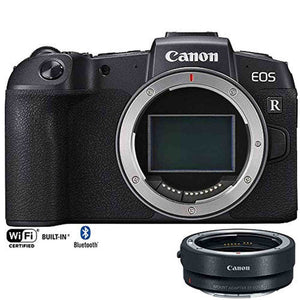 Canon EOS RP Mirrorless Camera 26.2MP Portable Full Frame Body Only 3380C002 with Lens Mount Adapter EF-EOS R Adapts EF - Used Canon