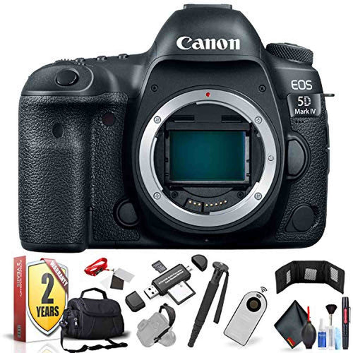 Canon EOS 5D Mark IV DSLR Camera (Body Only) (International Model) with Extra Accessory Bundle