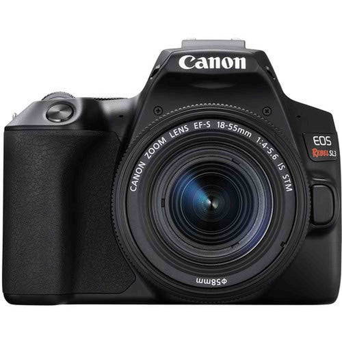 Canon EOS Rebel SL3 DSLR Camera with 18-55mm Lens (Black) Bundle with LCD Screen Protectors + Carrying Case and More