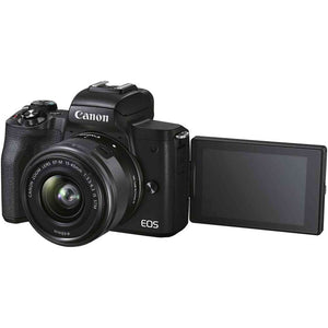 Canon EOS M50 Mark II Mirrorless Digital Camera W/ 15-45mm Lens - Bundle - Reconditioned Canon