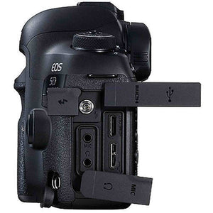 Canon EOS 5D Mark IV DSLR Camera International Model 1483C002 W/Bag, Extra Battery, LED Light, Mic, Filters and More - Advanced Bundle - Used Canon
