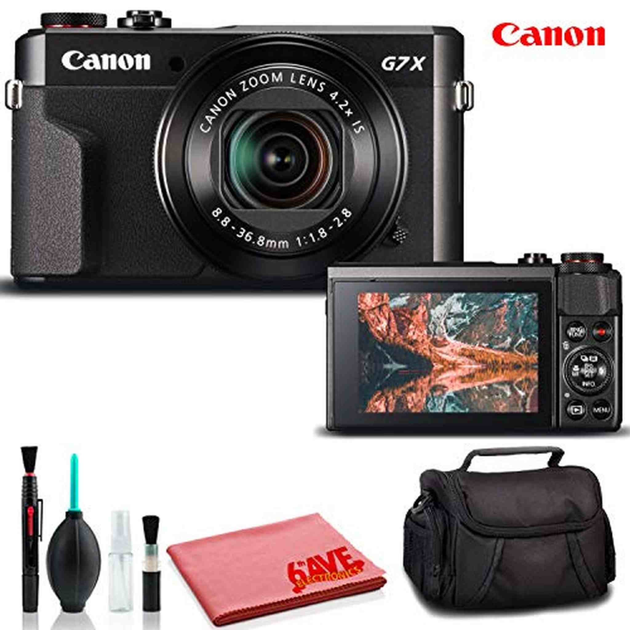 Canon PowerShot G7 X Mark II Digital Camera International Model - Deluxe Kit