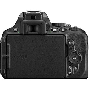Nikon D5600 DSLR Camera with 18-55mm Lens w/Tulip Lens Hood Bundle Nikon