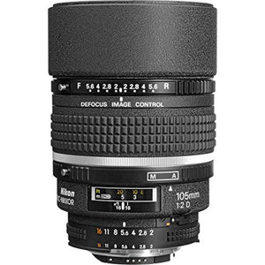 Nikon AF DC-NIKKOR 105mm f/2D Lens with Pro Filter Renewed - Reconditioned Nikon