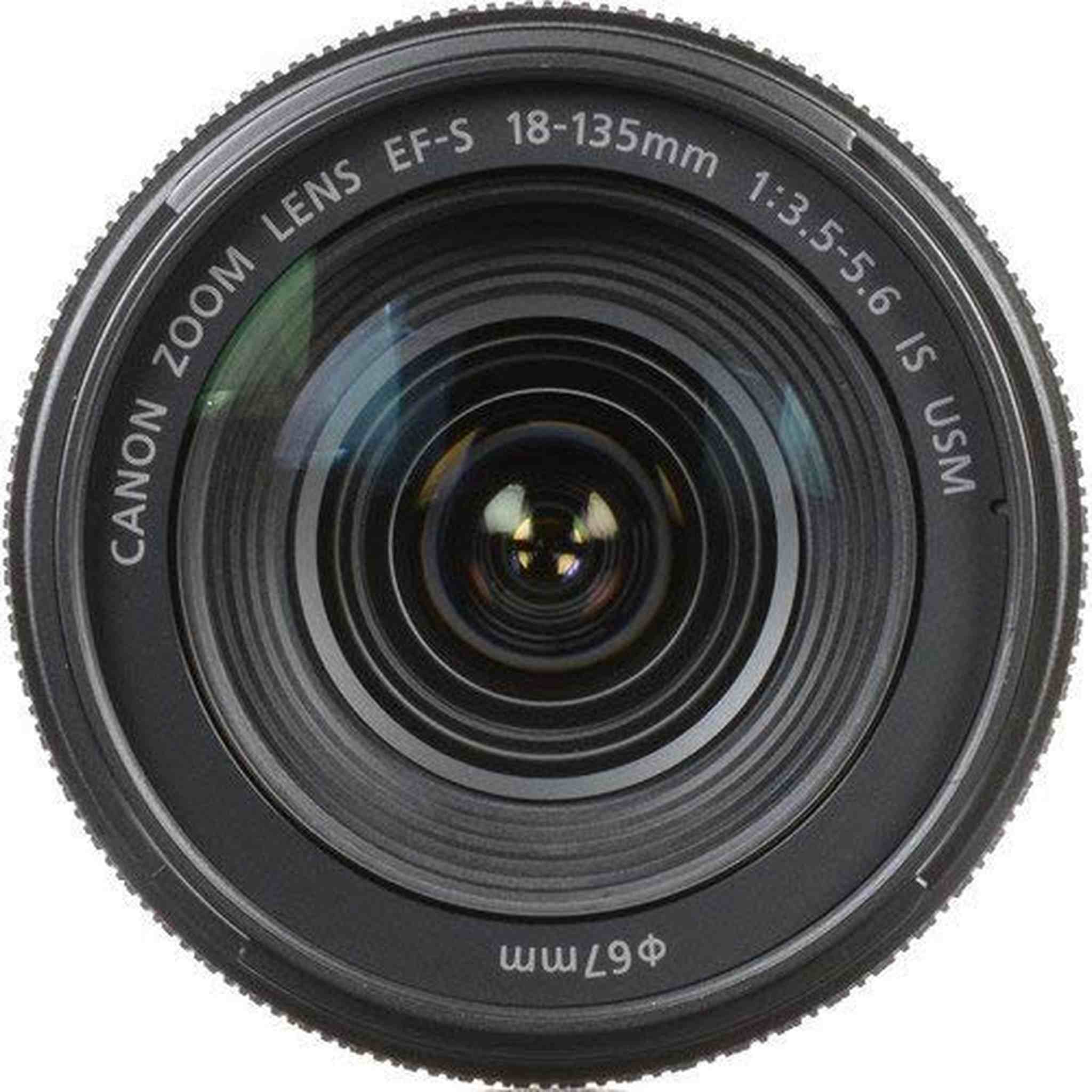 Canon 1276C002-IV EF-S 18-135mm f/3.5-5.6 Image Stabilization USM Lens Black International Model No Warranty Bulk Packaging Canon
