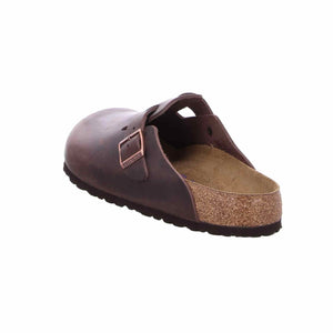 Birkenstock Unisex Boston Soft Footbed Clog, Habana Oiled Leather, EU 41 10-10.5 Women/ 8-8.5 Men Birkenstock