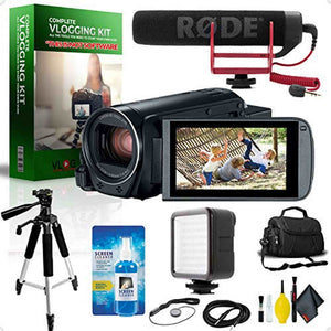 Canon VIXIA HF R800 Black Complete Vlogging Equipment Kit