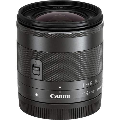 Canon EF-M 11-22mm F/4-5.6 is STM Lens for Canon Eos M, M2, M3, M5, M6, M1 M5 M10 Accessories International Model + 2 Y