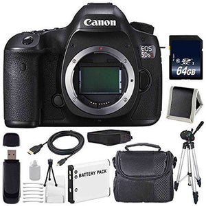 Canon EOS 5DS R DSLR Camera International Model 0582C002 + LP-E6 Battery + 64GB Memory Card Innovative Bundle Canon