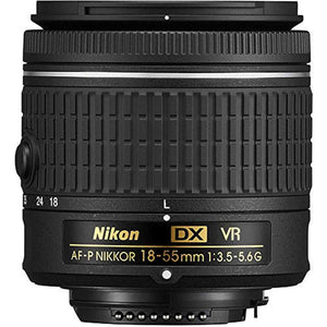 Nikon 18-55mm f/3.5-5.6G VR AF-P DX Zoom-Nikkor Lens - Certified Refurbished - Reconditioned Nikon