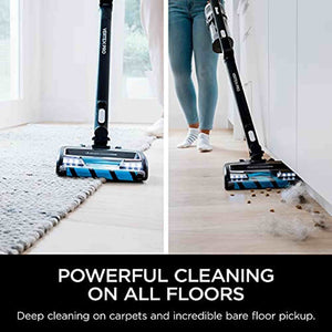 Shark IZ682H Vertex Pro Cordless Stick Vacuum with IQ Display, DuoClean PowerFins & MultiFLEX, Extra Battery, Crevice Tool, Pet Multi-Tool & Anti-Allergen Dusting Brush, 120min Runtime, Black Shark