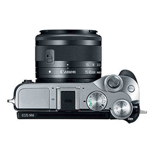 Canon EOS M6 Silver EF-M 15-45mm f/3.5-6.3 IS STM Lens Kit - Used Canon