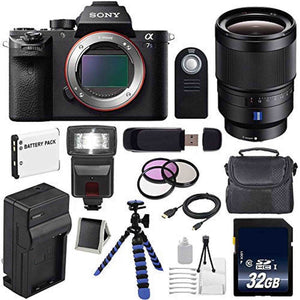 Sony Alpha a7S II a7S Mark II a7SII ILCE7SM2/B Mirrorless Digital Camera International Model + Sony Distagon T FE 35mm Lens Extreme Bundle Sony