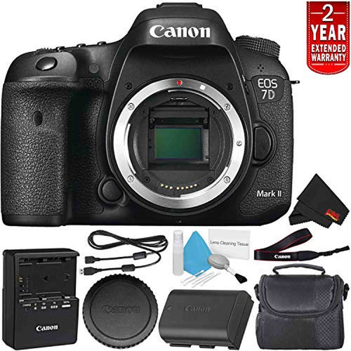 Canon EOS 7D Mark II Digital SLR Camera 9128B002 (Body Only) International Model Deluxe Bundle