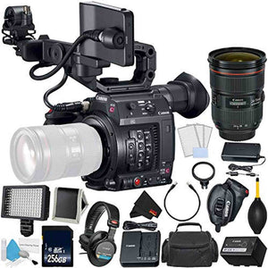 Canon EOS C200 Cinema Camera -EF-Mount International Model 2215C002 Bundle with Canon 24-70 F/2.8L II USM - Used Canon
