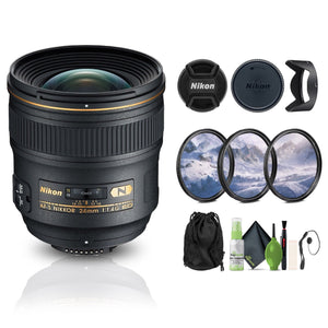 Nikon AF-S NIKKOR 24mm f/1.4G ED Auto Focus Zoom Lens 2184 Bundle Nikon
