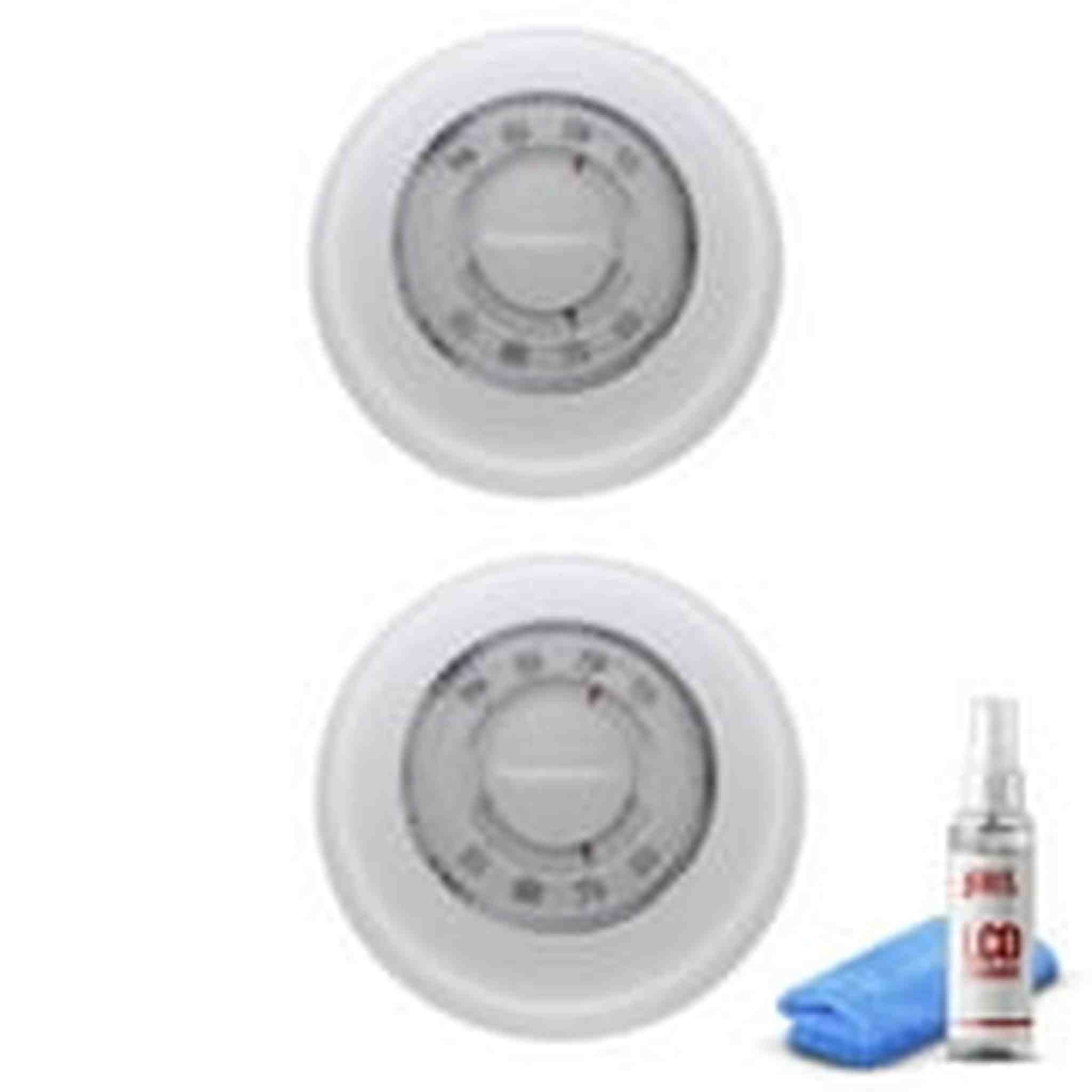 2-Pack Honeywell T87K1007 Heat Only Thermostat, 1 Pack -White + LCD Cleaner Honeywell