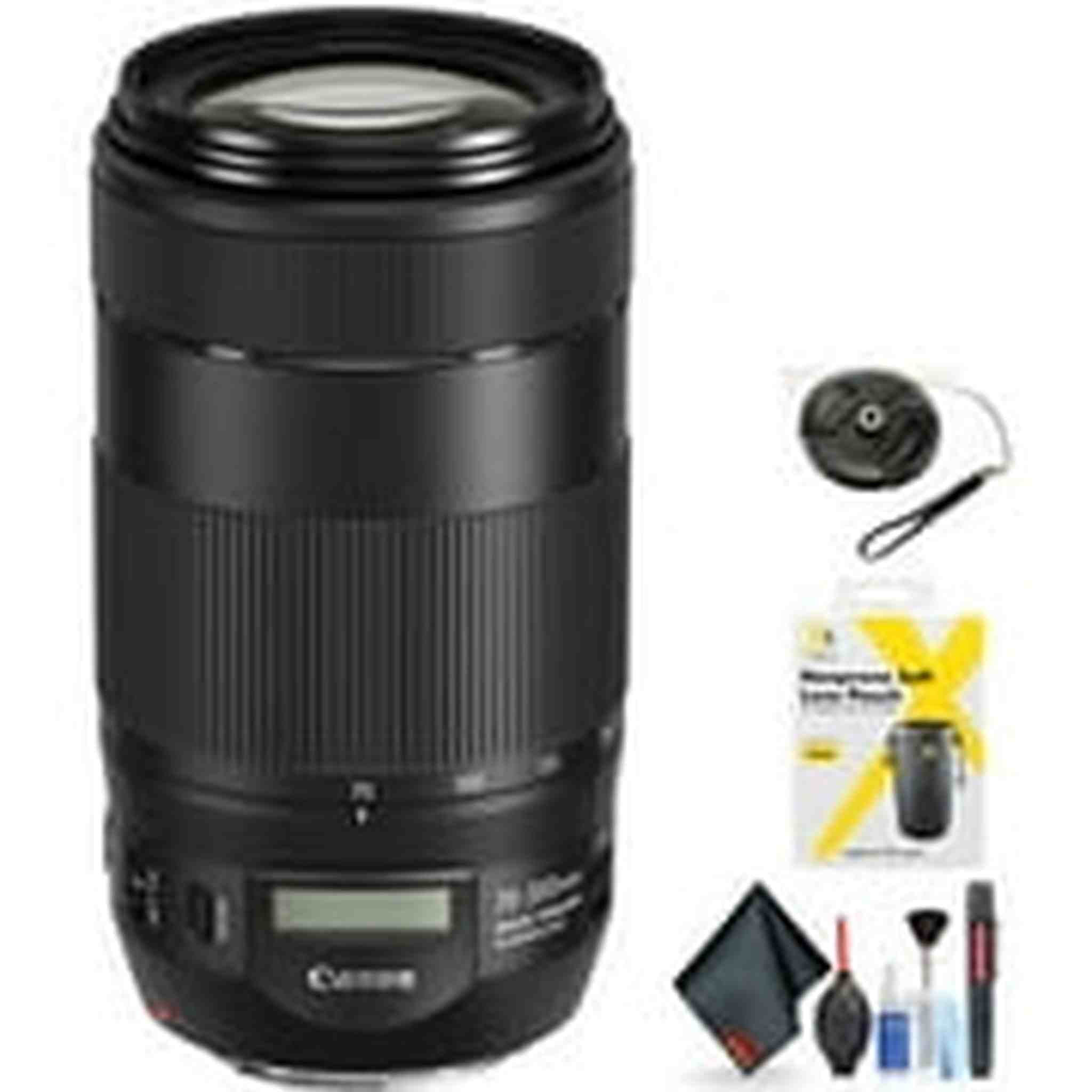 Canon EF 70-300mm f/4-5.6 is II USM Lens for Canon EF Mount + Accessories International Model with 2 Year Warranty