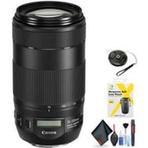 Canon EF 70-300mm f/4-5.6 is II USM Lens for Canon EF Mount + Accessories International Model with 2 Year Warranty