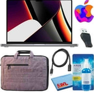 Apple MacBook Pro 14" Laptop 2021, M1 Pro, 512GB/1TB, Space Gray Travel Bundle - Like New