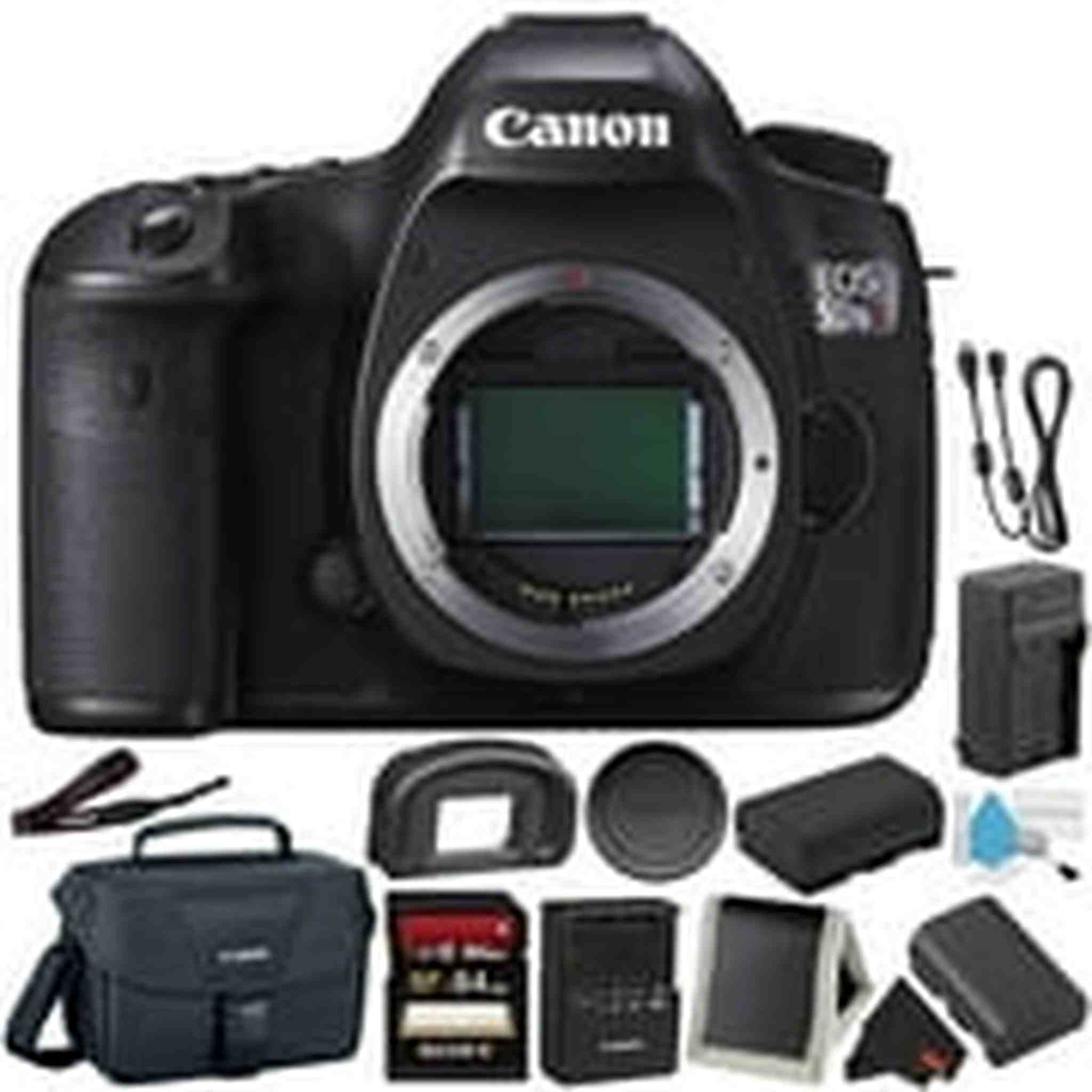 Canon EOS 5DS R Digital SLR Camera 0581C002 Body Only - Bundle with 32GB Memory Card + Spare Battery + More