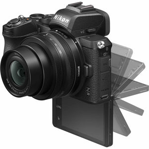 Nikon Z50 Compact Lightweight Mirrorless Camera with 16-50mm and 50-250mm Lenses 1632 Bundle Nikon