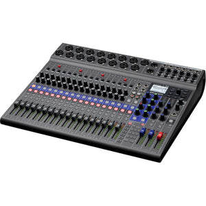 Zoom LiveTrak L-20 - 20-Input Digital Mixer & Multitrack Recorder Bundle Zoom