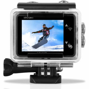 Minolta MNX5K1 5K Ultra HD, 24 MP Action Camera Kit, Waterproof Case- Bundle Kit Minolta