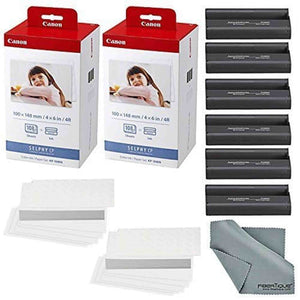Canon KP-108IN Color Ink and Paper Set - Total of 216 Sheets and 6 Ink Cartridges Canon