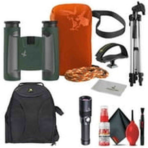 Swarovski 8x25 CL Pocket Binoculars Green Mountain Accessory Bundle Swarovski