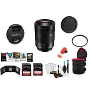 Panasonic Lumix S 24-105mm f/4 Macro O.I.S. Lens with 2x 64 Memory Cards and More International Model Panasonic
