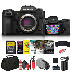 FUJIFILM X-H2 Mirrorless Camera 16757045 + 64GB Memory Card + Bag + More FUJIFILM
