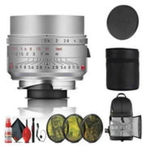 Leica Summilux-M 35mm f/1.4 ASPH. Lens Silver 11727 + Filter Kit + More Leica