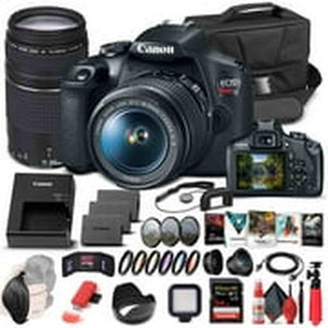 Canon EOS Rebel T7 DSLR Camera W/ 18-55mm and 75-300mm Lenses - Advanced Bundle Canon Intl.