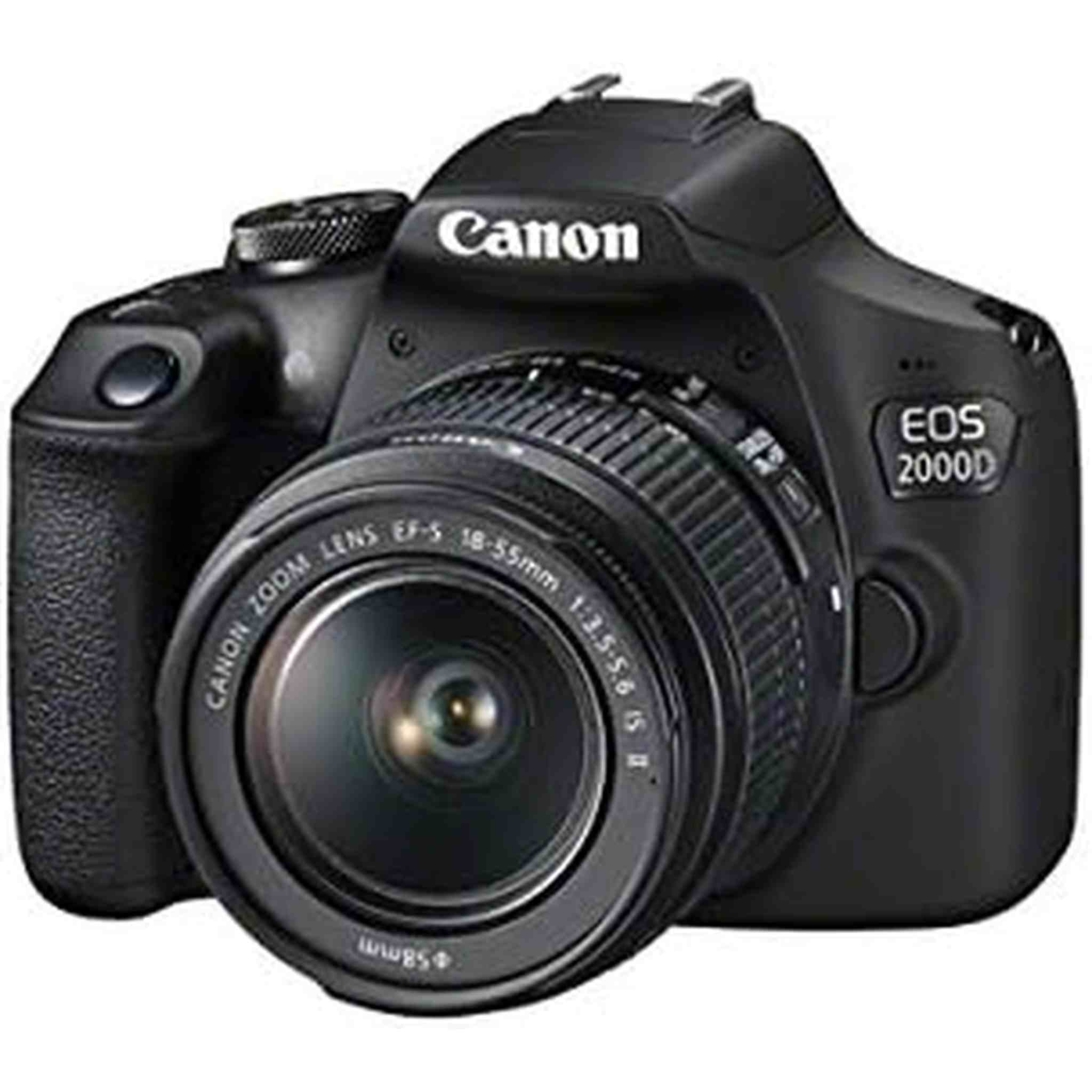 Canon EOS 2000D DSLR Camera w/EF-S 18-55mm f/3.5-5.6 IS II Lens Canon