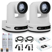 2 x PTZOptics Move 4K PTZ Camera with 20x Zoom White PT20X-4K-WH-G3