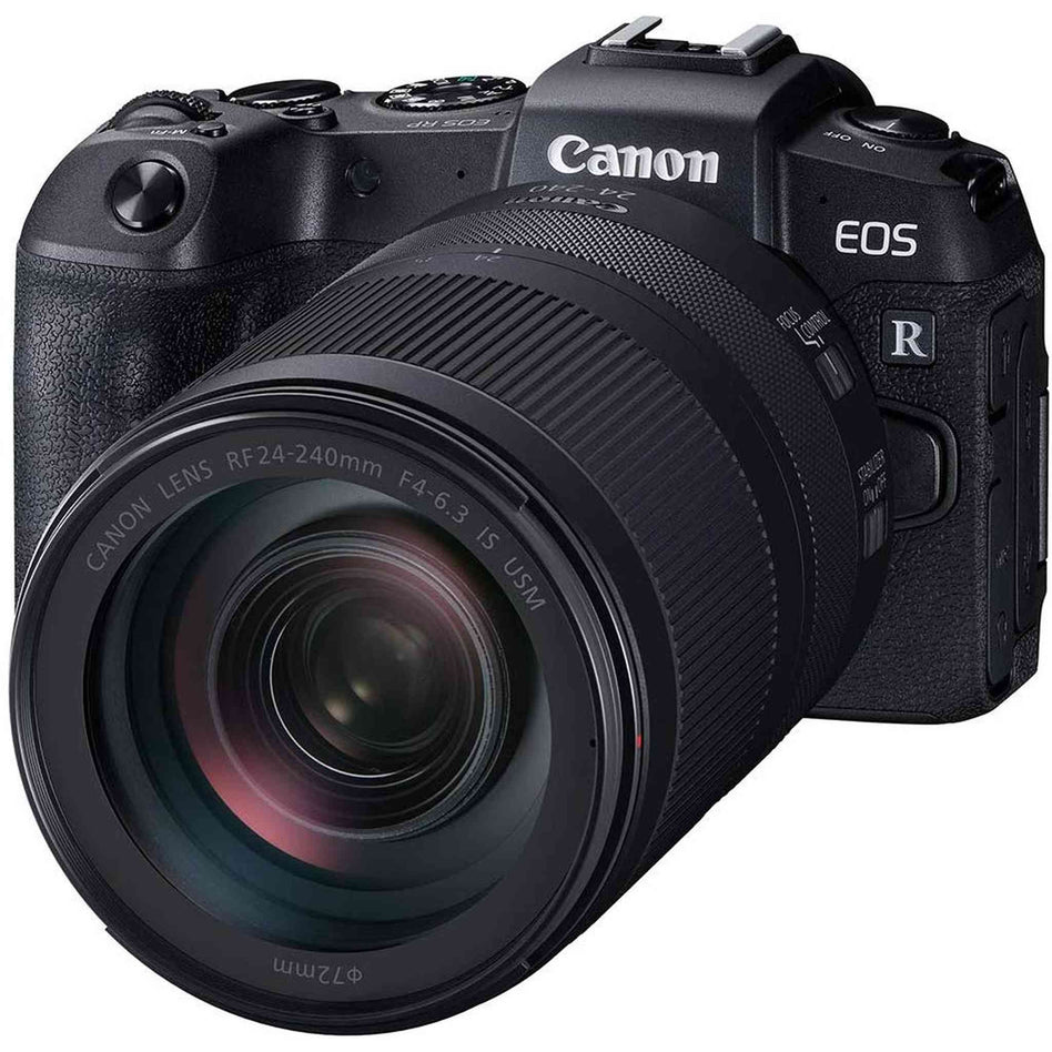 Canon EOS RP Mirrorless Camera w/RF 24-240mm Lens F/4-6.3 is USM & Lens Mount Adapter