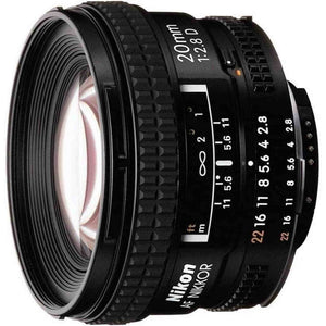 Nikon AF 20mm f/2.8D Wide-Angle Prime Lens 1913 Intl Model Bundle Nikon