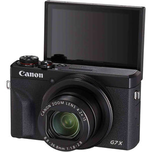 Canon PowerShot Digital Camera G7 X Mark III with Wi-Fi & NFC, LCD Screen and 4K Video - Black - Reconditioned Canon