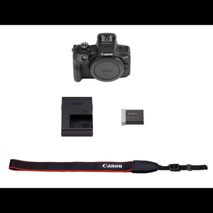 Canon EOS R100 Mirrorless Camera, RF Mount, 24.1 MP, DIGIC 8 Image Processor, Continuous Shooting, Eye Detection AF, Full HD Video, 4K, Small, Lightweight, Wi-Fi, Bluetooth, Content Creation Canon