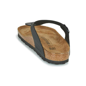 Birkenstock Women's Flip Flop Sandals, Metallic Silver Birko Flor, 7 Birkenstock