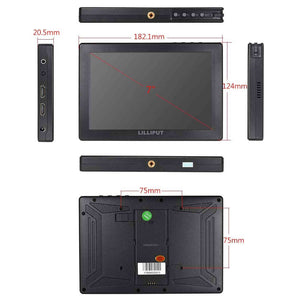 LILLIPUT 7 inch A7S Black 1920x1200 IPS On Camera Monitor with 4K HDMI Input Output Field Monitor - Used Lilliput