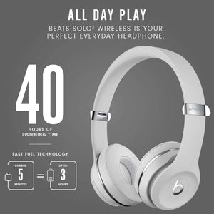 Beats Solo3 Wireless Headphones - 40hr Battery, Microphone Asst Colors -