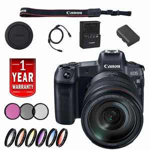 Canon EOS R Mirrorless Digital Camera International Model W/ 24-105 Lens Base Bundle With More - Used Canon