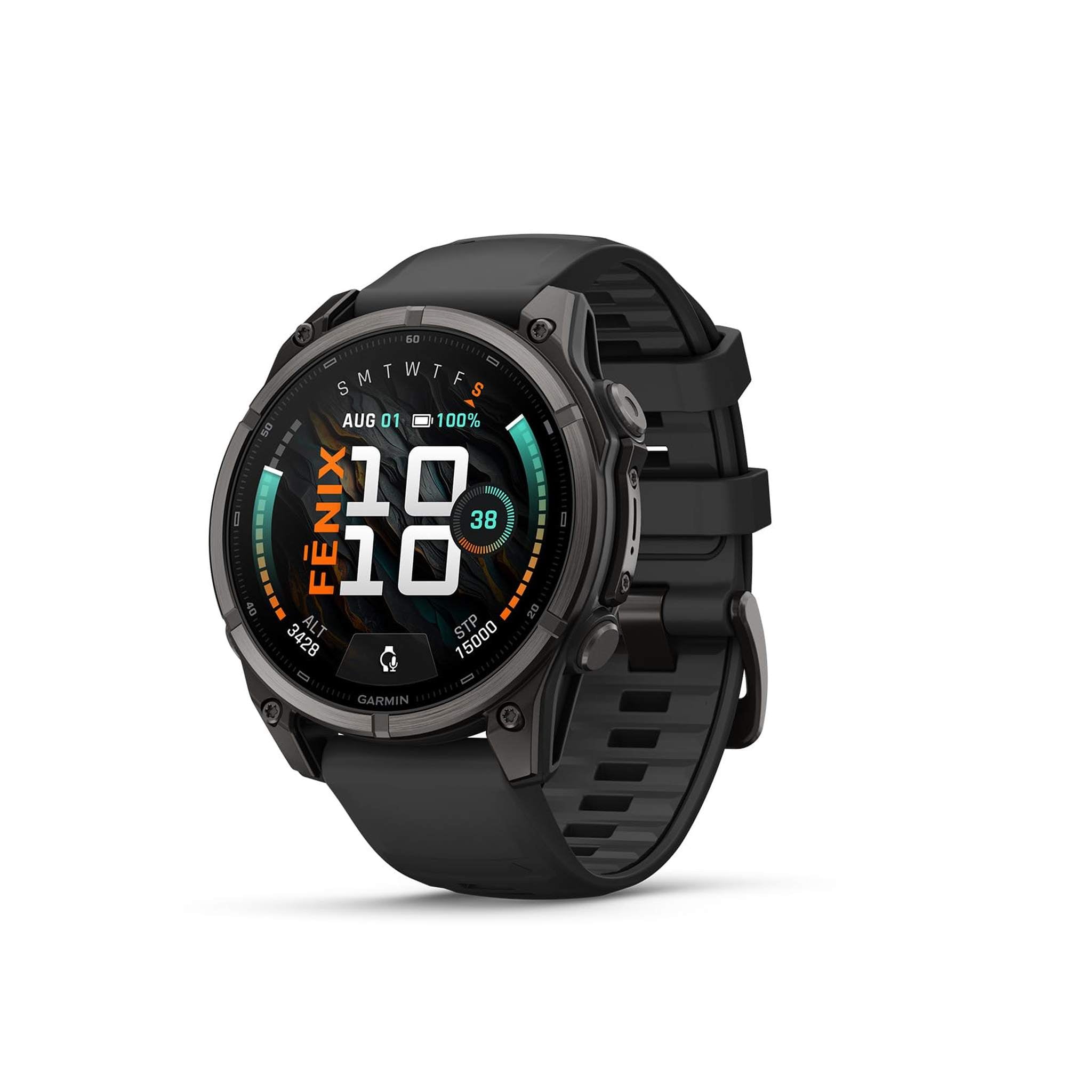 Garmin fēnix® 9, DLC Titanium, 47mm, Carbon Gray/Black – 6ave