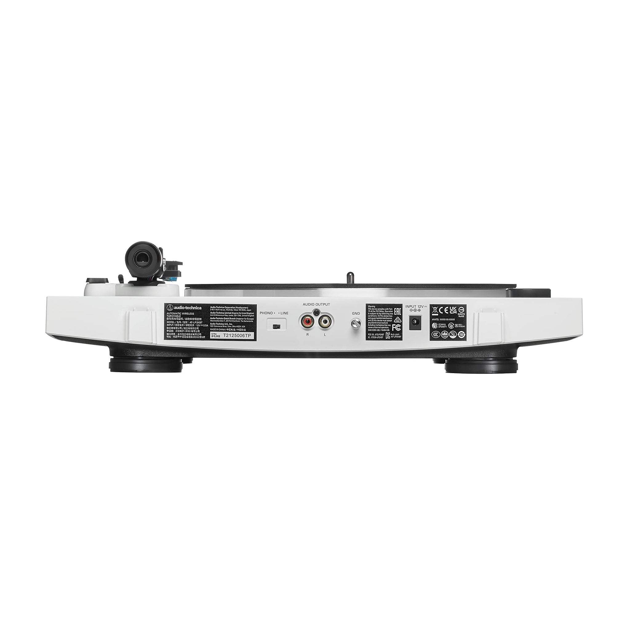 Audio-Technica Audio Technica AT-LP3XBT-WH Bluetooth Turntable Belt Drive Fully Automatic Audio-Technica