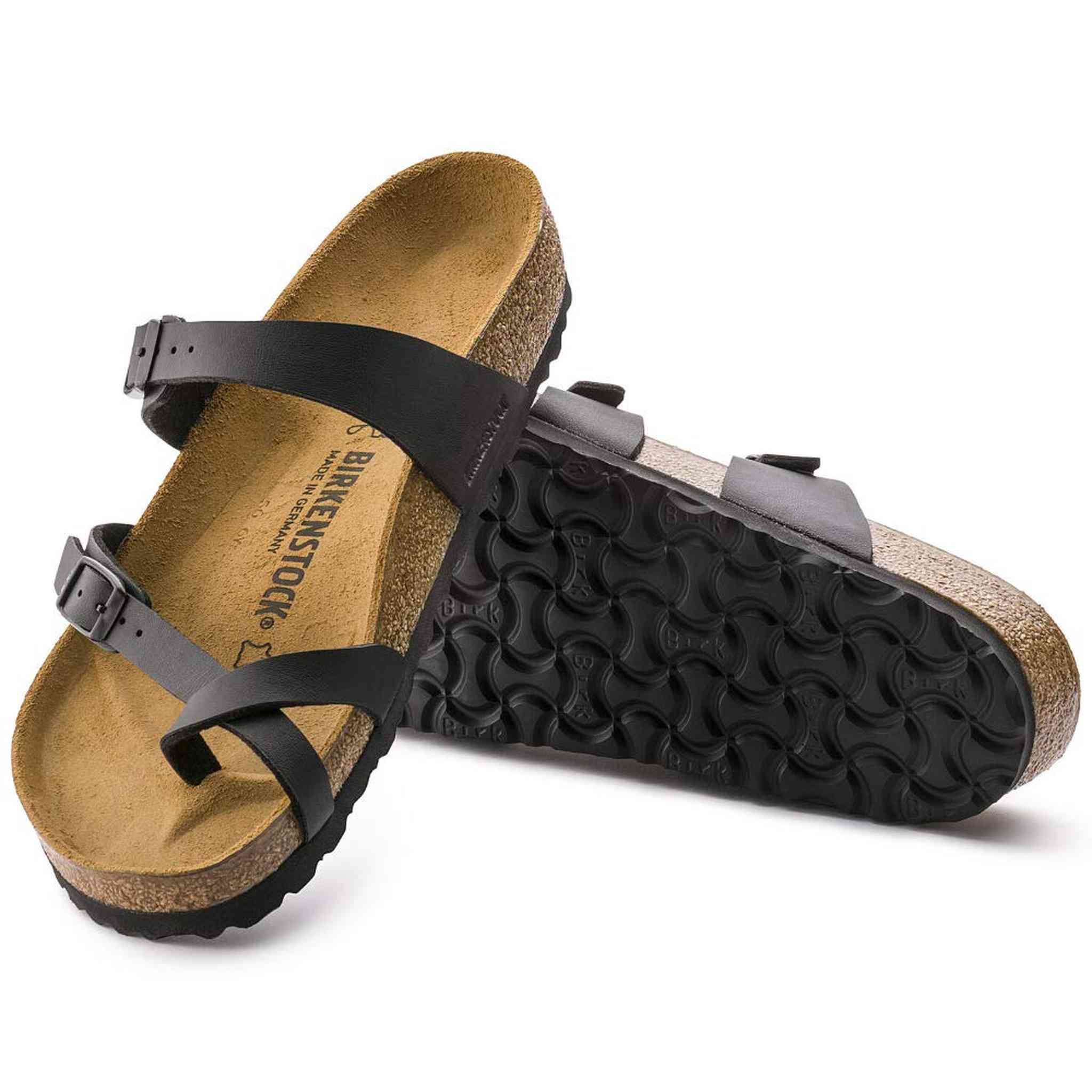 BIRKENSTOCK Women's Mayari Sandals, Black Birko-Flor, 41 R EU, 10-10.5 M US Birkenstock