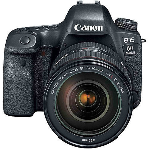 Canon EOS 6D Mark II DSLR Camera Kit with 24-105mm is II USM Lens + Canon BG-E21 Grip/Power Bundle